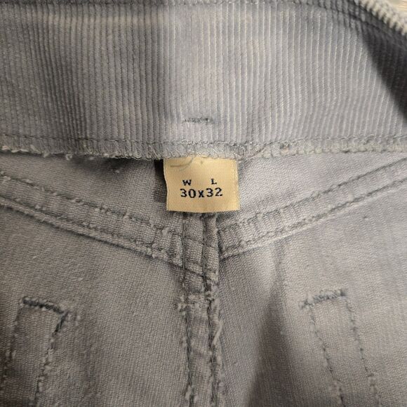 True Vintage Abercrombie & Fitch Corduroy Flare Pants Light Blue Low Rise 8 USA - Picture 7 of 14